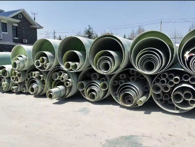 100 mm-4000 mm Διαμέτρου FRP σωλήνα GRP Στρογγυλό σωλήνα Αντίσταση υψηλών θερμοκρασιών