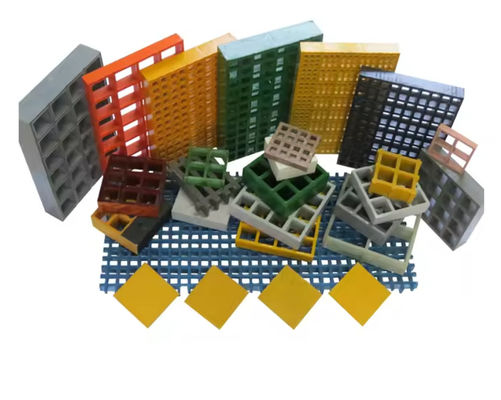 Χρήσιμο μέγεθος χρώμα πάχος FRP Grating, Pultrusion Fiberglass Molded Mesh Grating