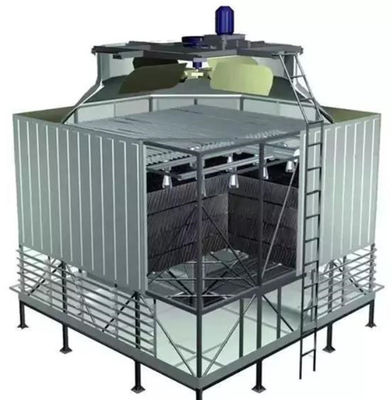 Πύργος ψύξης κυκλικού τύπου GRP FRP 500-1000 τόνους Γρήγορη μείωση θερμοκρασίας