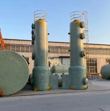 Πύργος απορρόφησης οξέας από υαλοειδή FRP GRP Scrubber FRP Tower Προσαρμοσμένο μέγεθος