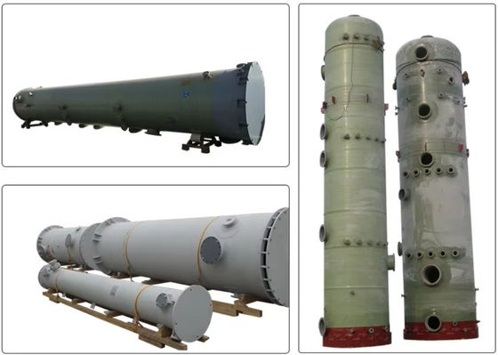 Προσαρμόσιμο Gelcoat FRP GRP συσκευασμένο πύργο απορρόφησης πύργος καθαρισμού οξέος ομίχλης