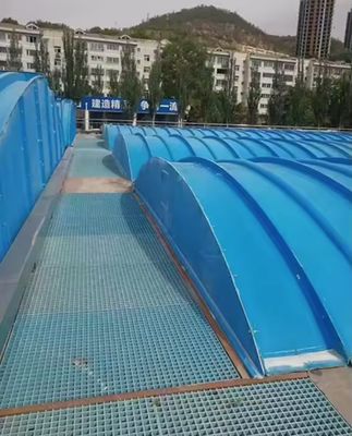 Ανθεκτικό στη διάβρωση κάλυμμα δεξαμενής αποβλήτων Frp Grp για μηχανική συστήματος επεξεργασίας λυμάτων