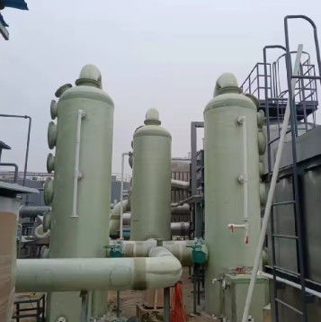 Πύργος απορρόφησης οξέας από υαλοειδή FRP GRP Scrubber FRP Tower Προσαρμοσμένο μέγεθος